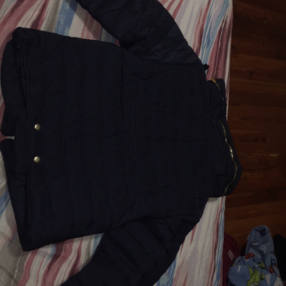 Pretty little thing Mara Navy Puffer Jacket - Picture 3 of 7
